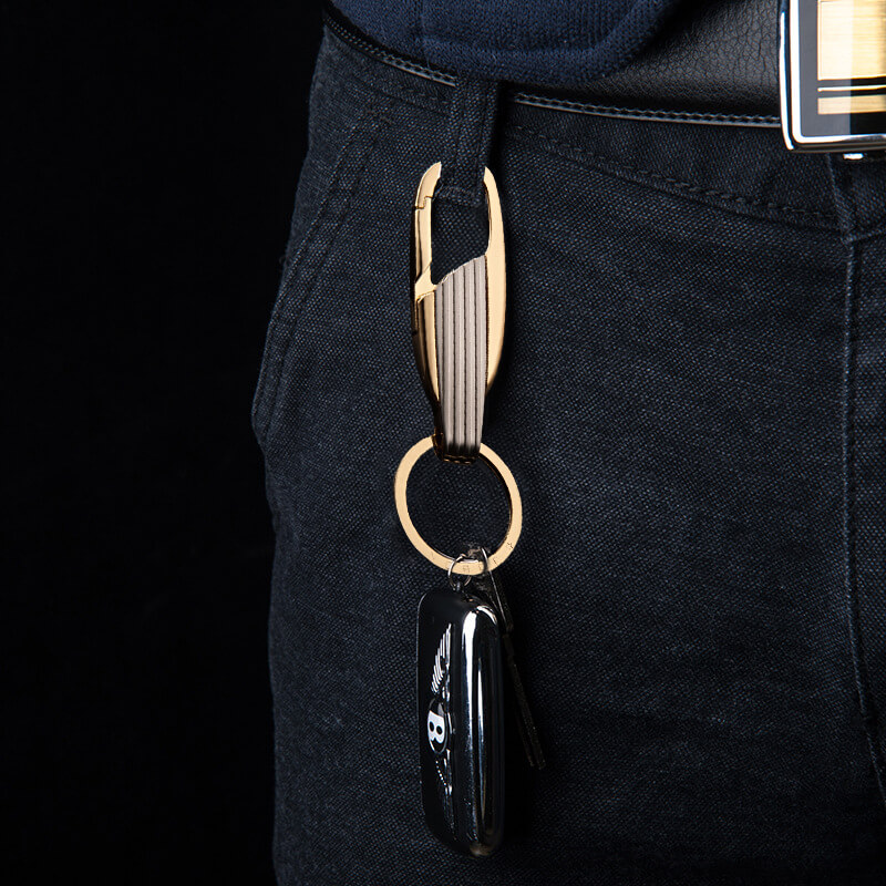 Móc chìa khóa cài thắt lưng Jobon JP-085 màu vàng