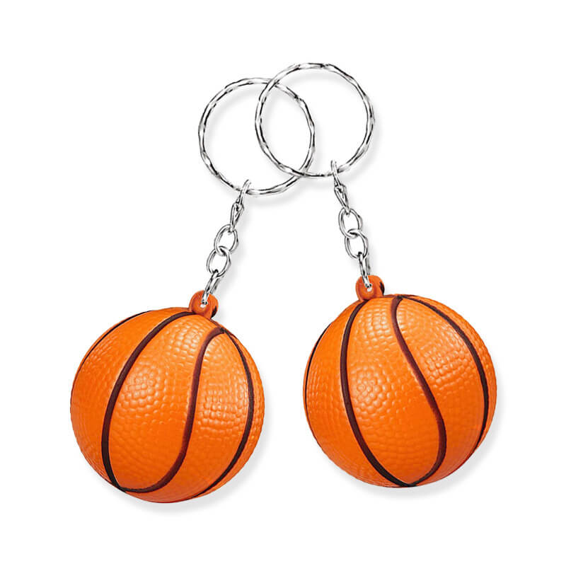 móc khóa hình quả bóng rổ cam