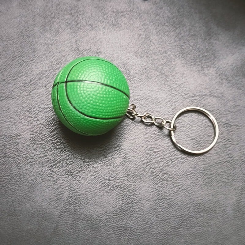 móc khóa hình quả bóng rổ xanh lá 