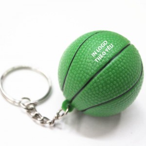 Móc khóa hình quả bóng rổ xanh lá